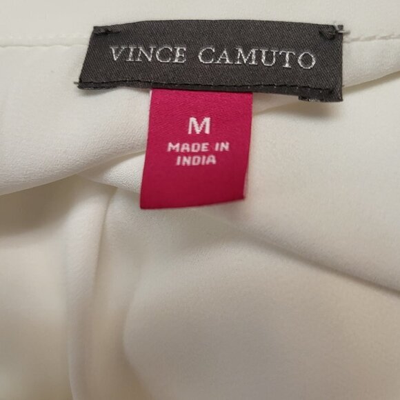 Vince Camuto New Ivory medium long sleeve blouse with embroidered sleeves NWT - Picture 7 of 10